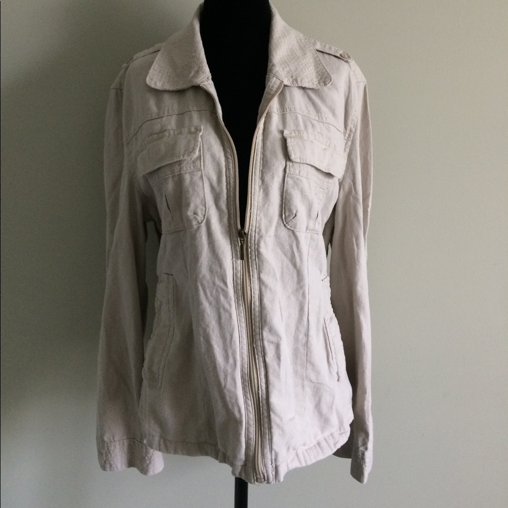 Canyon River Blues Linen jacket size large